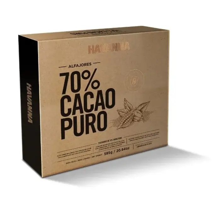 Havanna | Alfajores 70% Cacao Puro | 9 unidades | 585 gramos