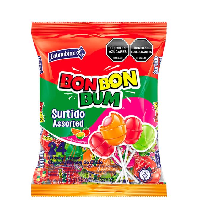 Bon bon Surtido BON BON BUM bolsa 24 unidades