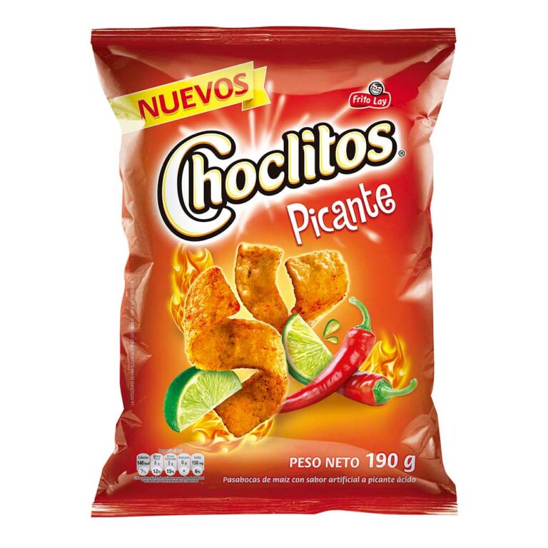 Choclitos Picantes FritoLay paquete 190gr