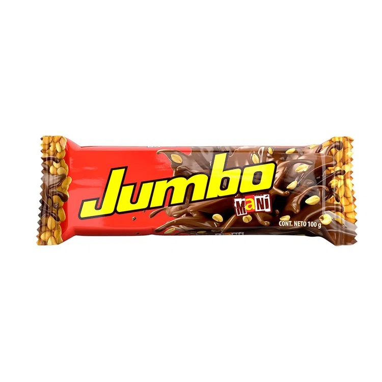 Chocolatina con maní JUMBO 100gr
