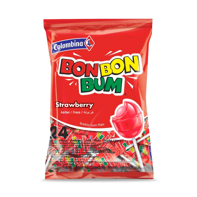 Bon bon Fresa Colombina bolsa 24unidades