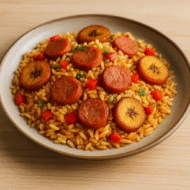 Pack de Productos "Arroz con salchicha ZENU, ají y plátano dulce (4 porciones)"