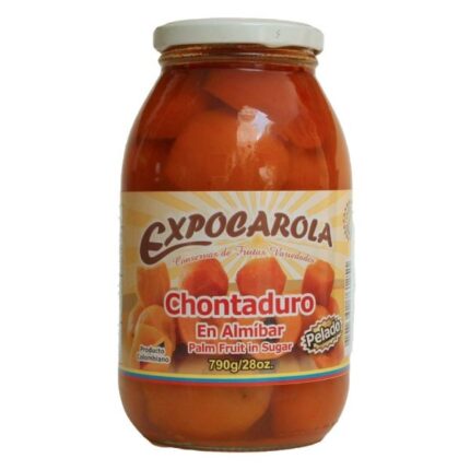 Chontaduro pelado en almíbar EXPOCAROLA vidrio 790gr
