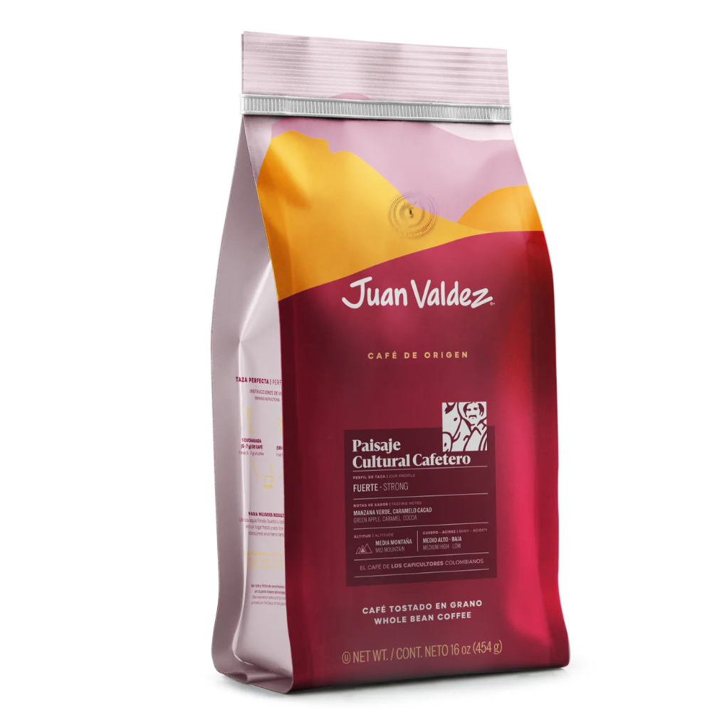 Diseño sin título (72) Juan Valdez, Café Paisajes Cultural Cafetero 454gr Grano - Imagen 1