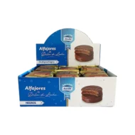 Alfajores de Dulce de Leche Mardel Chocolate Negro Caja 24 Uds.